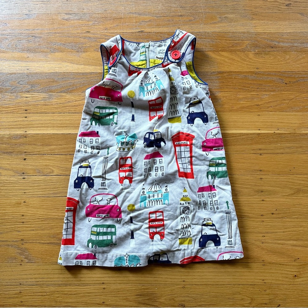 Mini Boden London Pinnie Dress, Size 4-5 Years